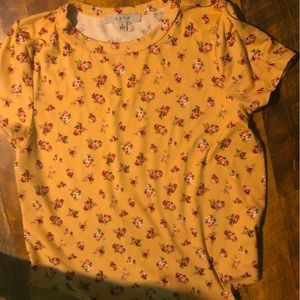 Beautiful aesthetic blouse with rose buds on a tan background